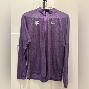 Nike Purple Running Top half zip kansas state wildcats
